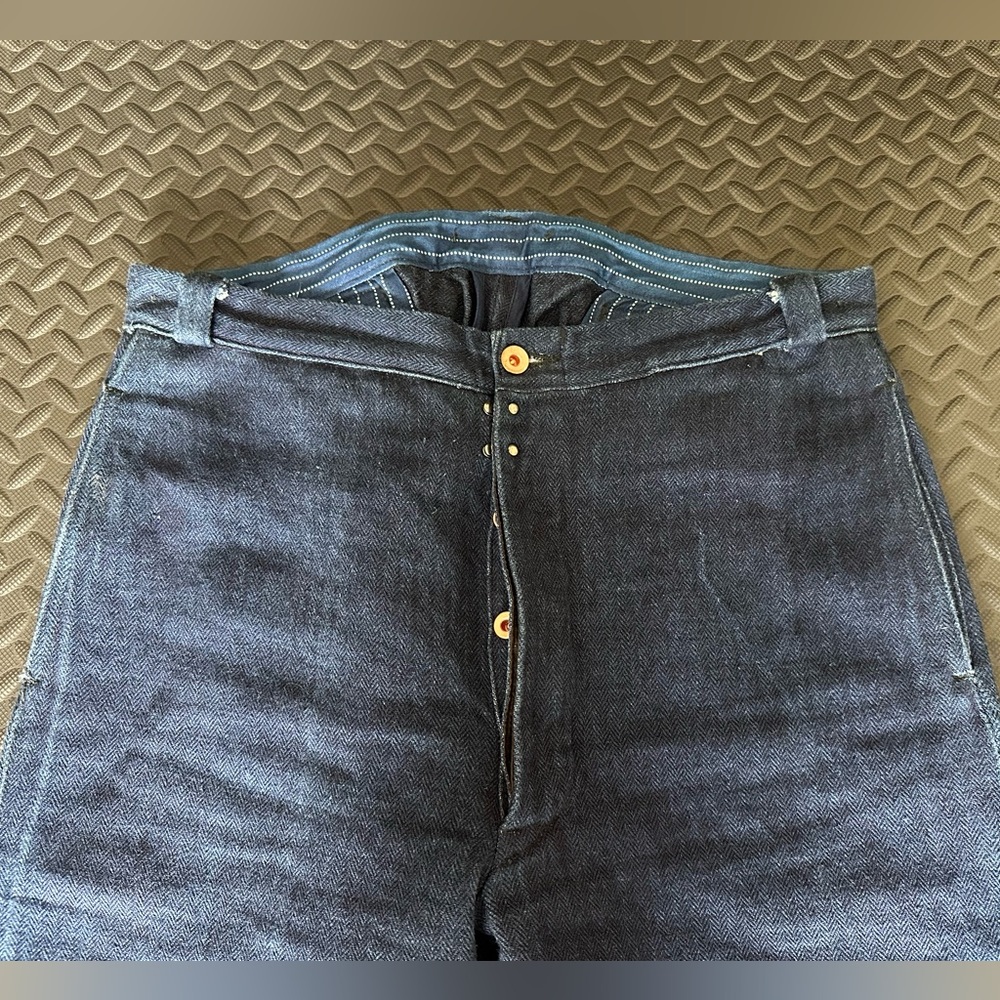 MISTER FREEDOM Le Valseur - Indigo HBT Trousers Pants Size 34 Made in Japan Mint - Picture 3 of 12